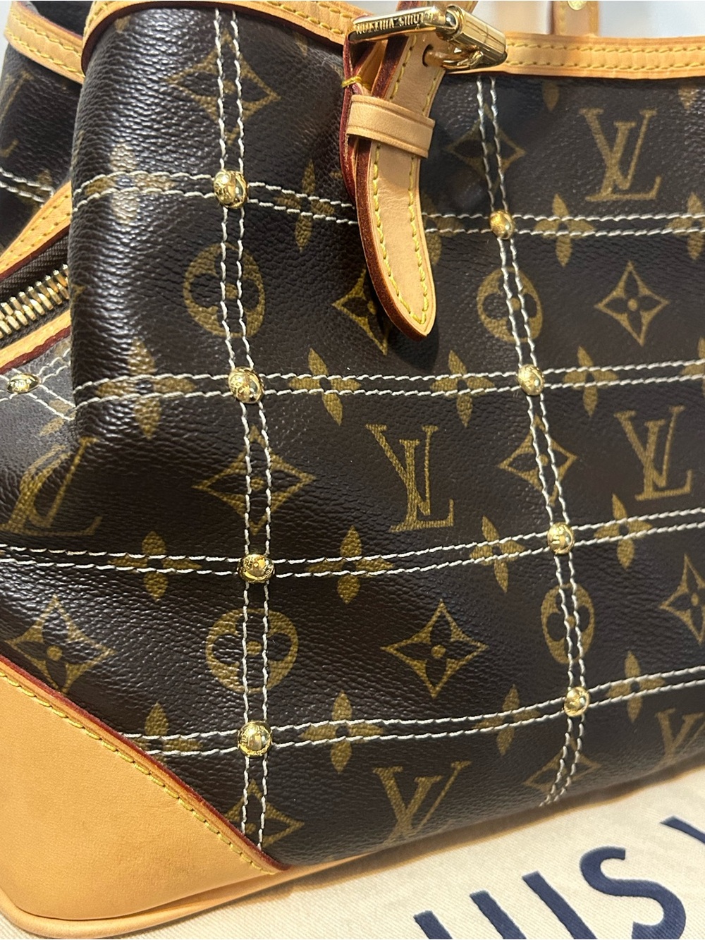 LOUIS VUITTON RIVETING BAG EUC - Picture 5 of 17